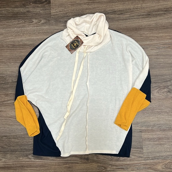 TWENTY SECOND soft drawstring sweater, multicolor size 12 - Picture 2 of 5